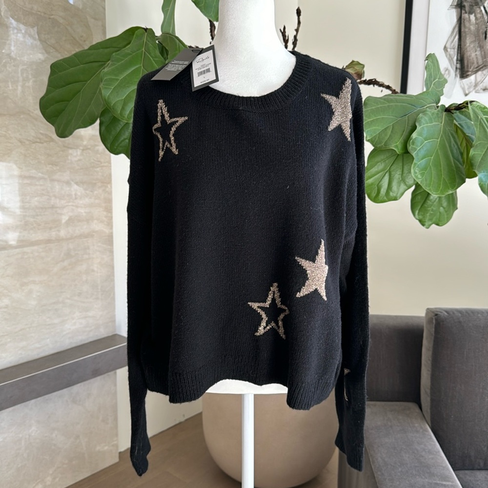 Rails black star sweater